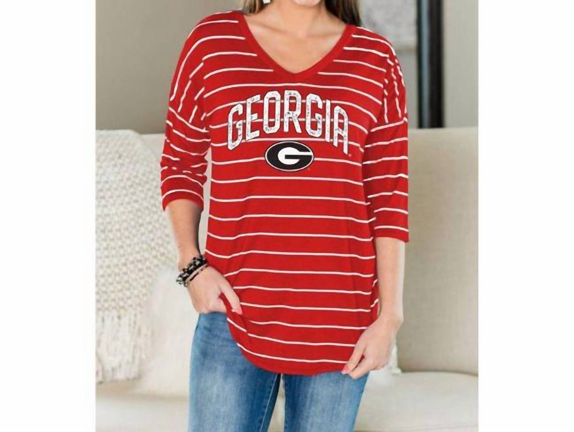 Gameday Couture - University of Georgia Fall in Line Tunic