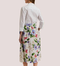 Hinson Wu - Robin 3/4 Sleeve Garden Party Print Dress