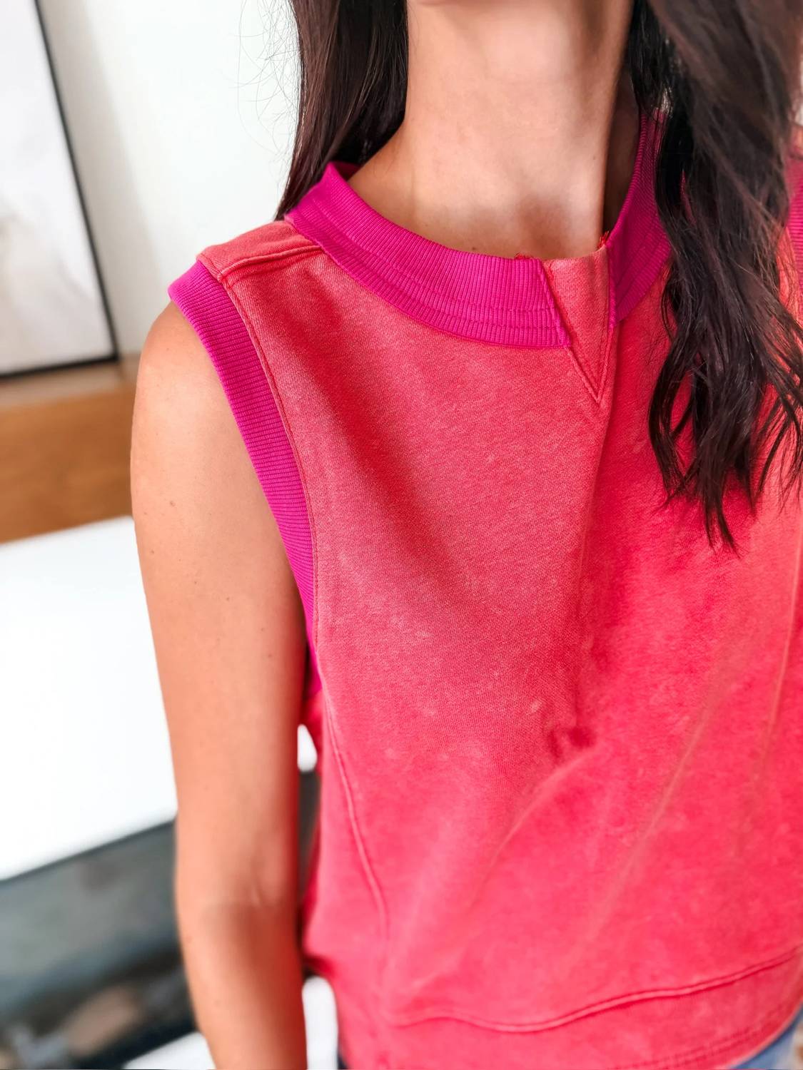Davi & Dani - Kari Mineral Washed Tank Top
