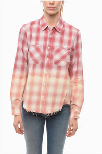 Amiri - Ombre Lurex Plaid Button-down Shirt