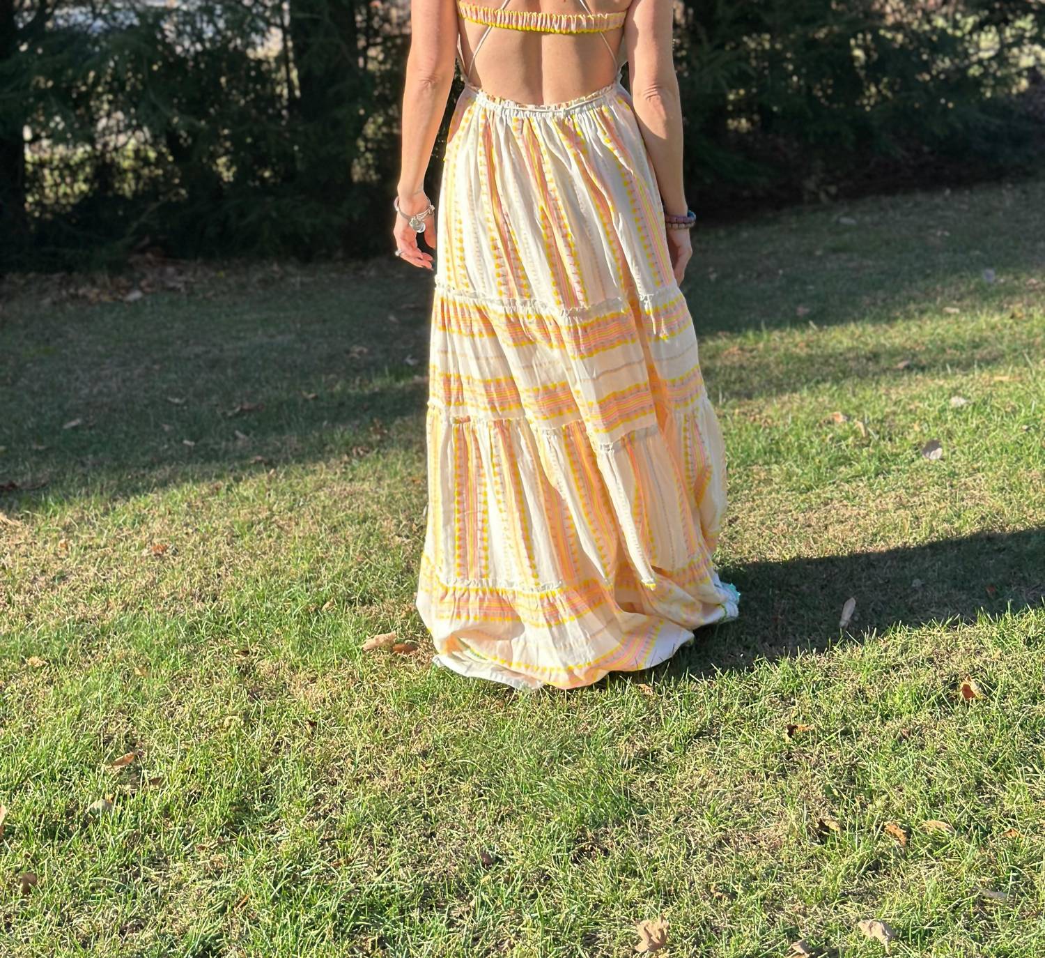 Love V By Jatin Varma - Saanvi Jaquard Cotton Maxi Dress