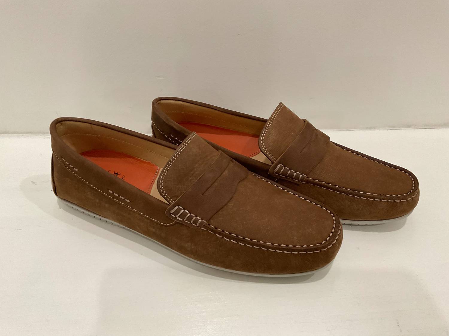 Martin Dingman - Men's Bermuda Water Repellent Nubuck Penny Loafer