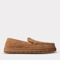 Lamo Men's Brett Un-lined Slip-on Moccasin in chestnut - men's loafer