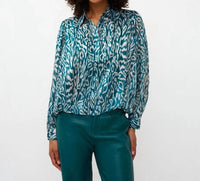 Esqualo - Crystal Glow Puffed Blouse
