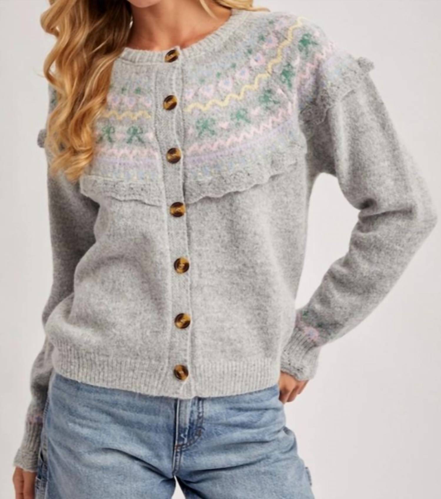 Bluivy - Fair Isle Knit Sweater