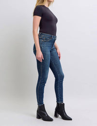 Judy Blue - Mid Rise Tummy Vintage Wash Skinny Jeans