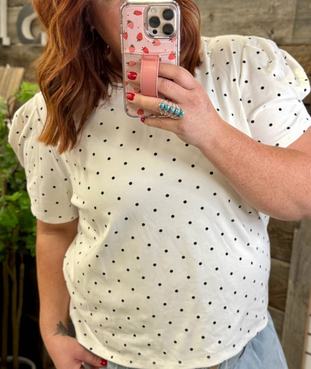 Hayden La - Polka Dot Top - Plus