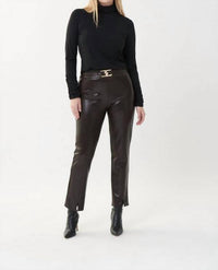 Joseph Ribkoff - BELTED LEATHERETTE PANT