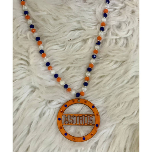 Sweet Ginger - Women's Astros Beaded Necklace