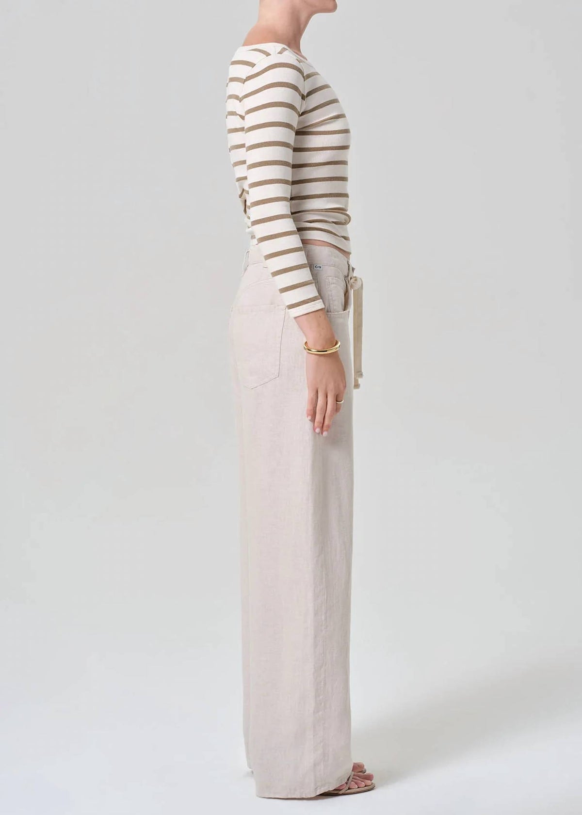 Citizens Of Humanity - Brynn Drawstring Linen Trousers