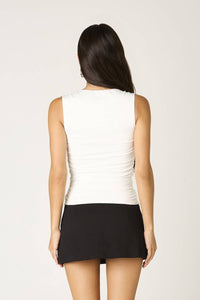 Cotton Candy La - Suri Ruched Stretch Top