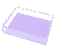 Tara Wilson Designs Acrylic Scallop Tray in lavender - item