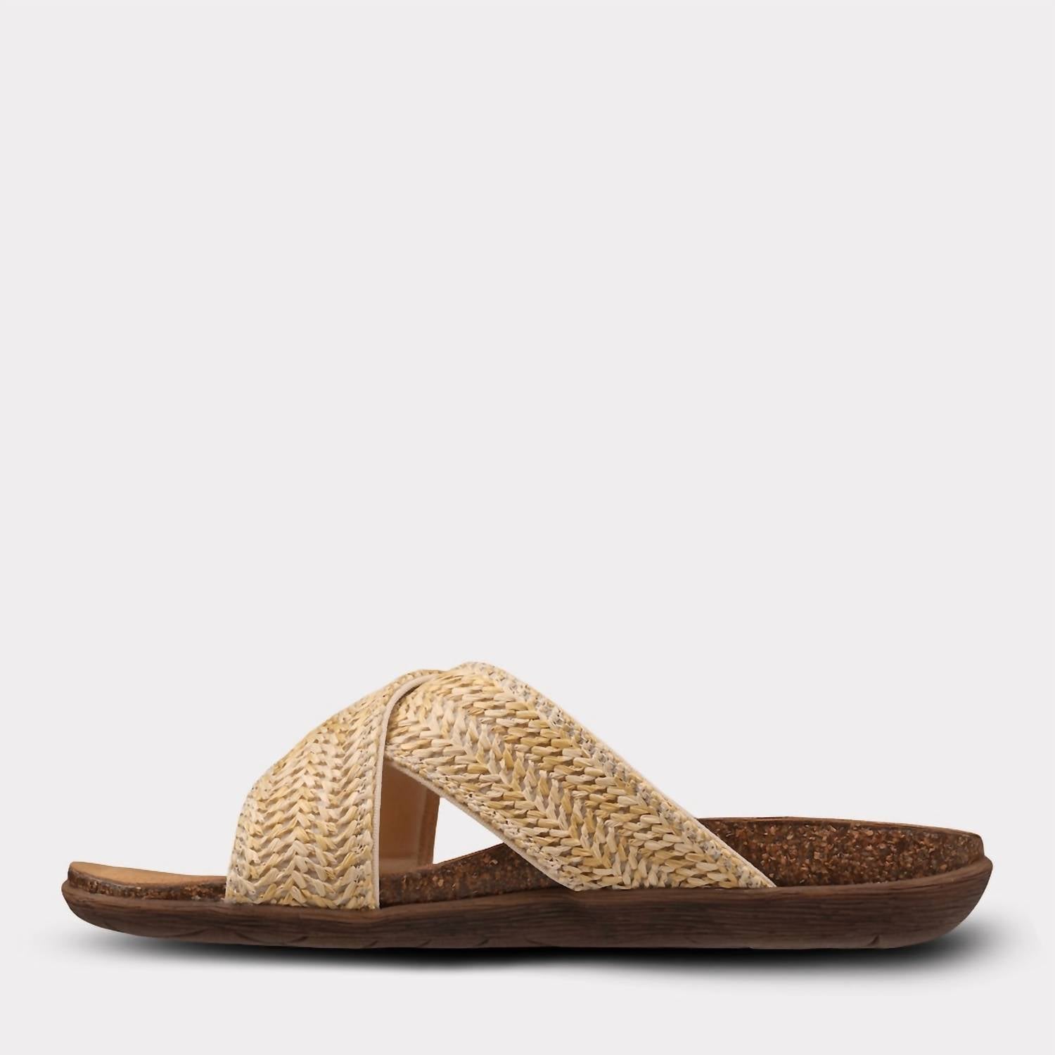 Mykos Women's Leyla Crossband Sandal in brown - women's sandal - view 4