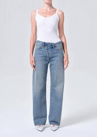 Agolde - Arc Criss Cross Relaxed Straight Jeans