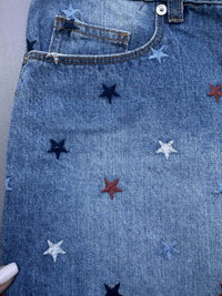 Blanknyc - Women's Star Embroidered Denim Shorts