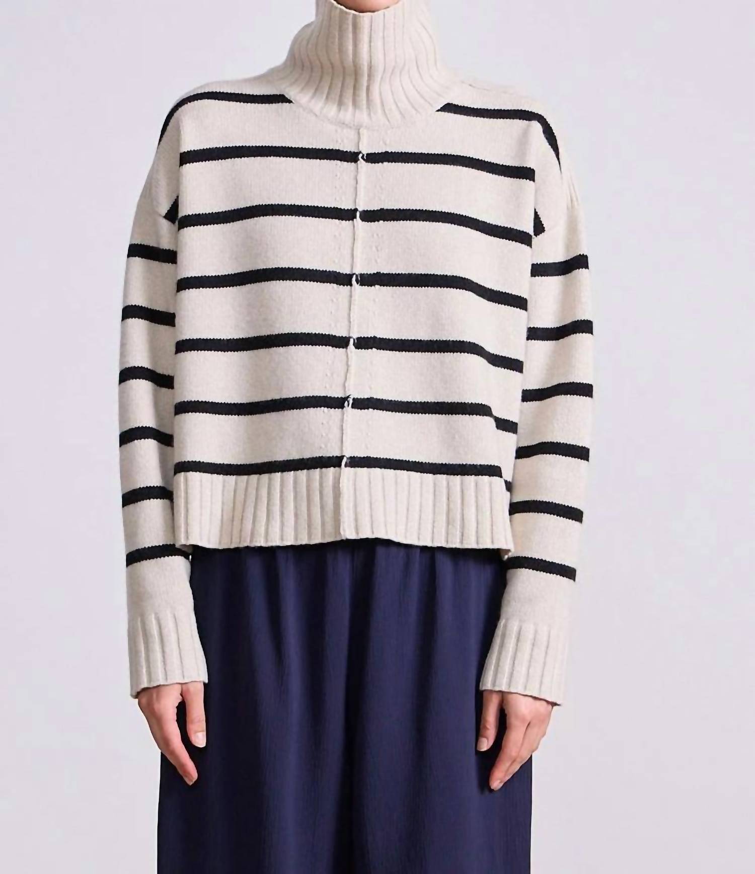 Apiece Apart - Ari Cropped Turtleneck Top