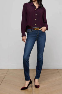 L'Agence - Cosette Pinstriped Shirt