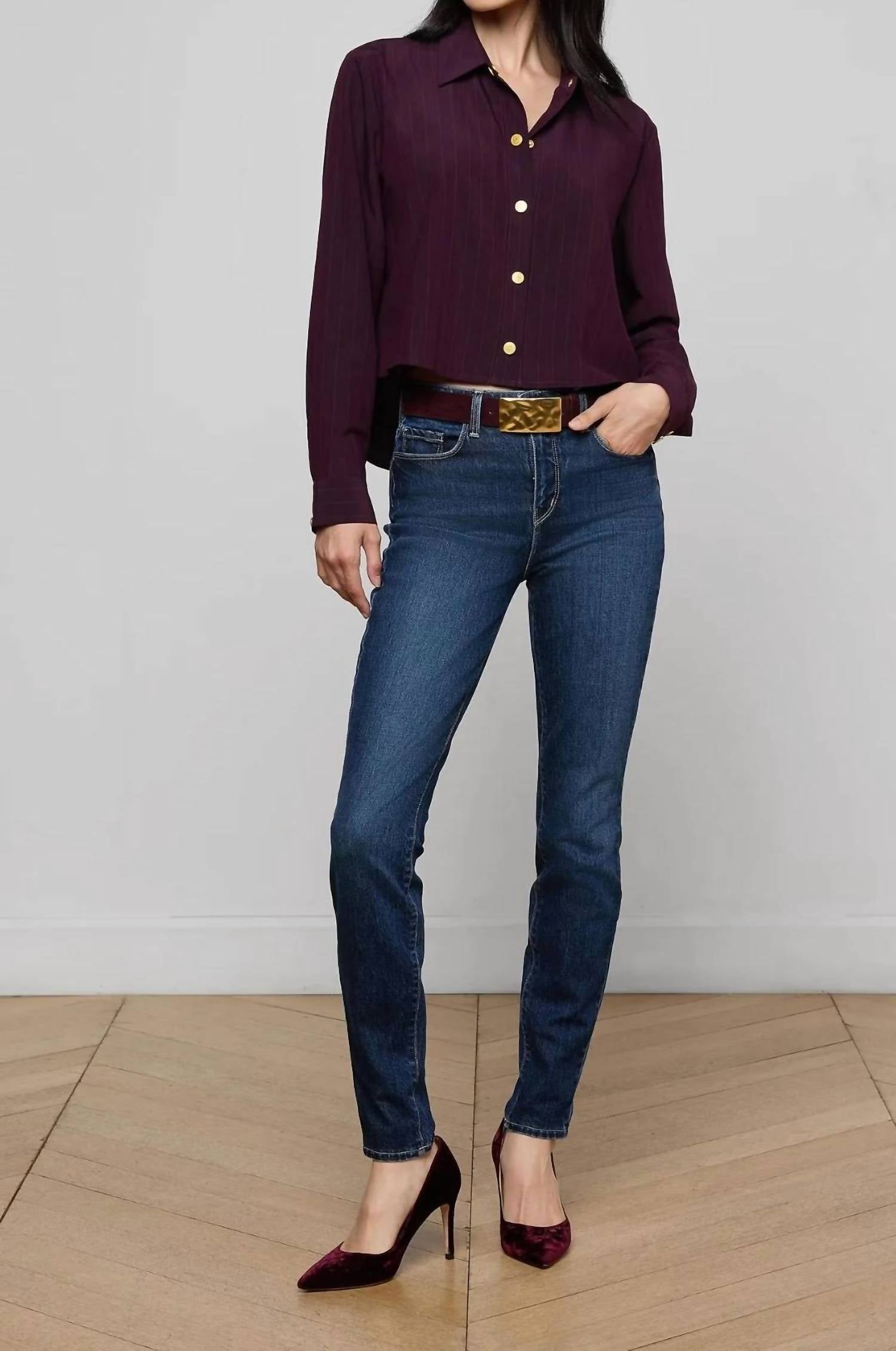 L'Agence - Cosette Pinstriped Shirt