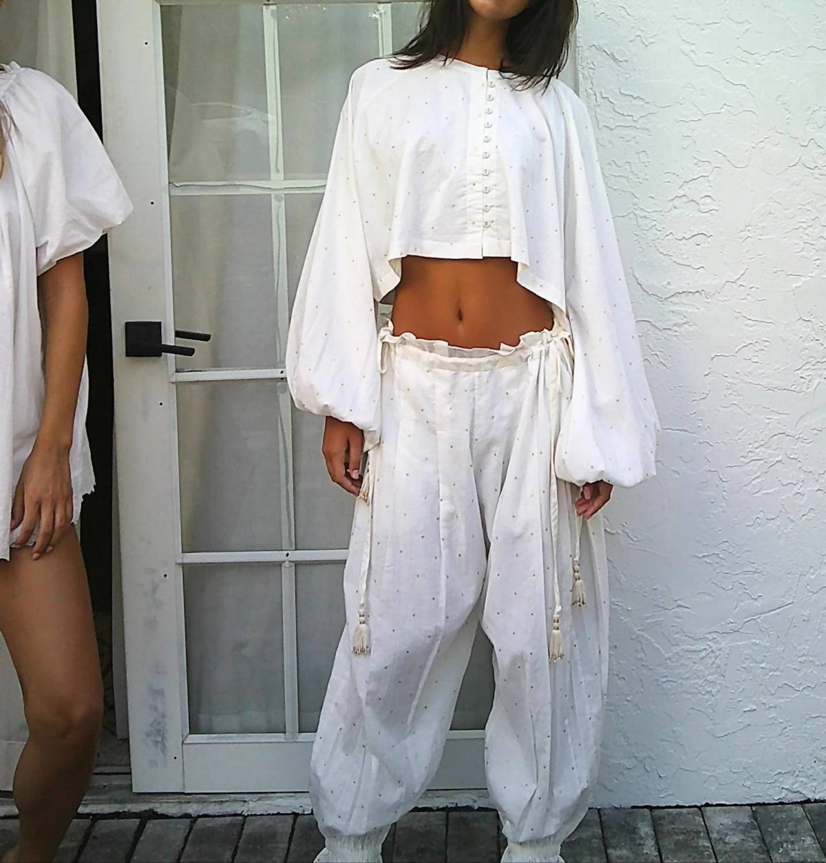 Coniglio - Ruffle Hem Harem Pant