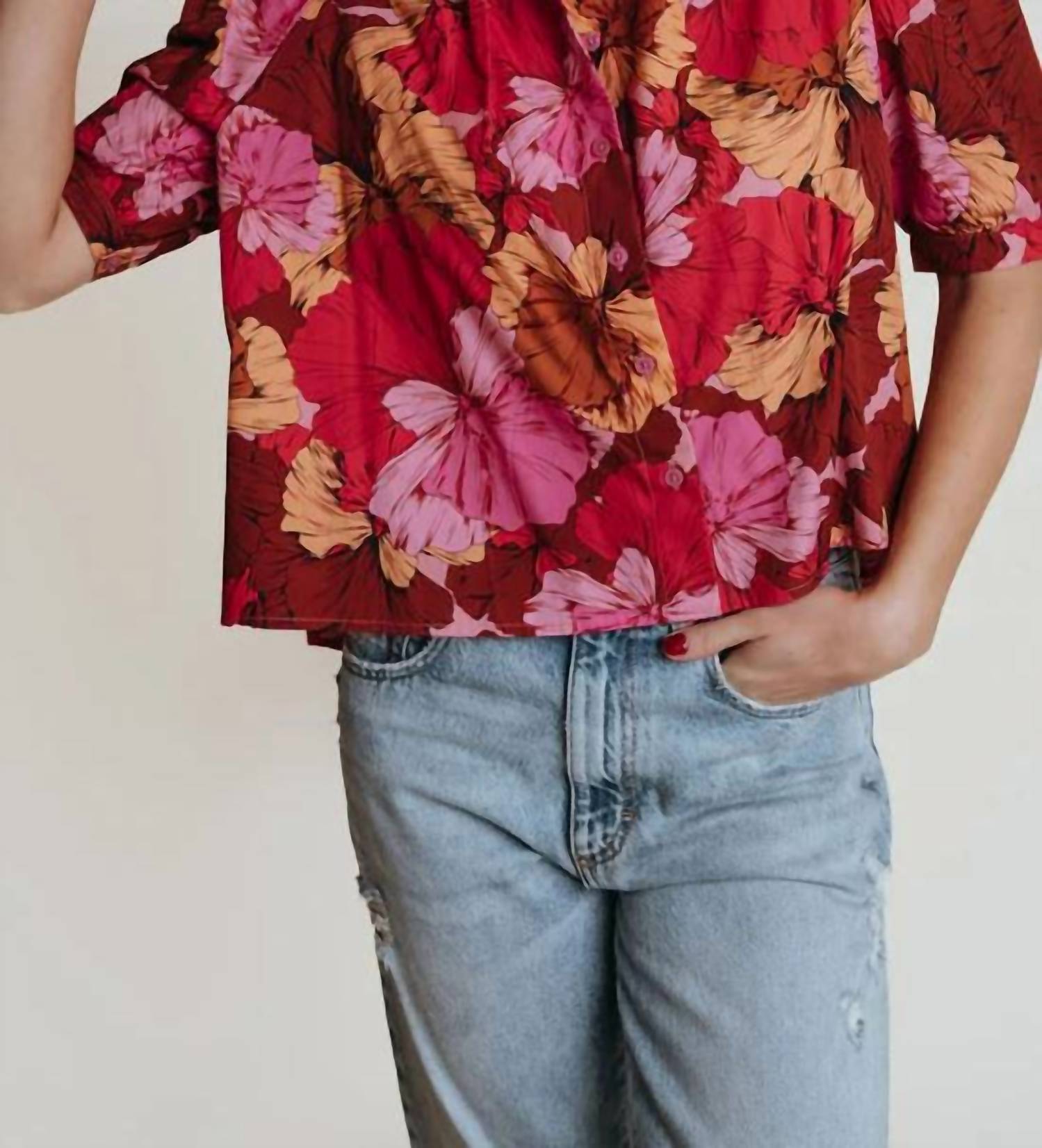 Laroque - Harris Button Up Floral Blouse