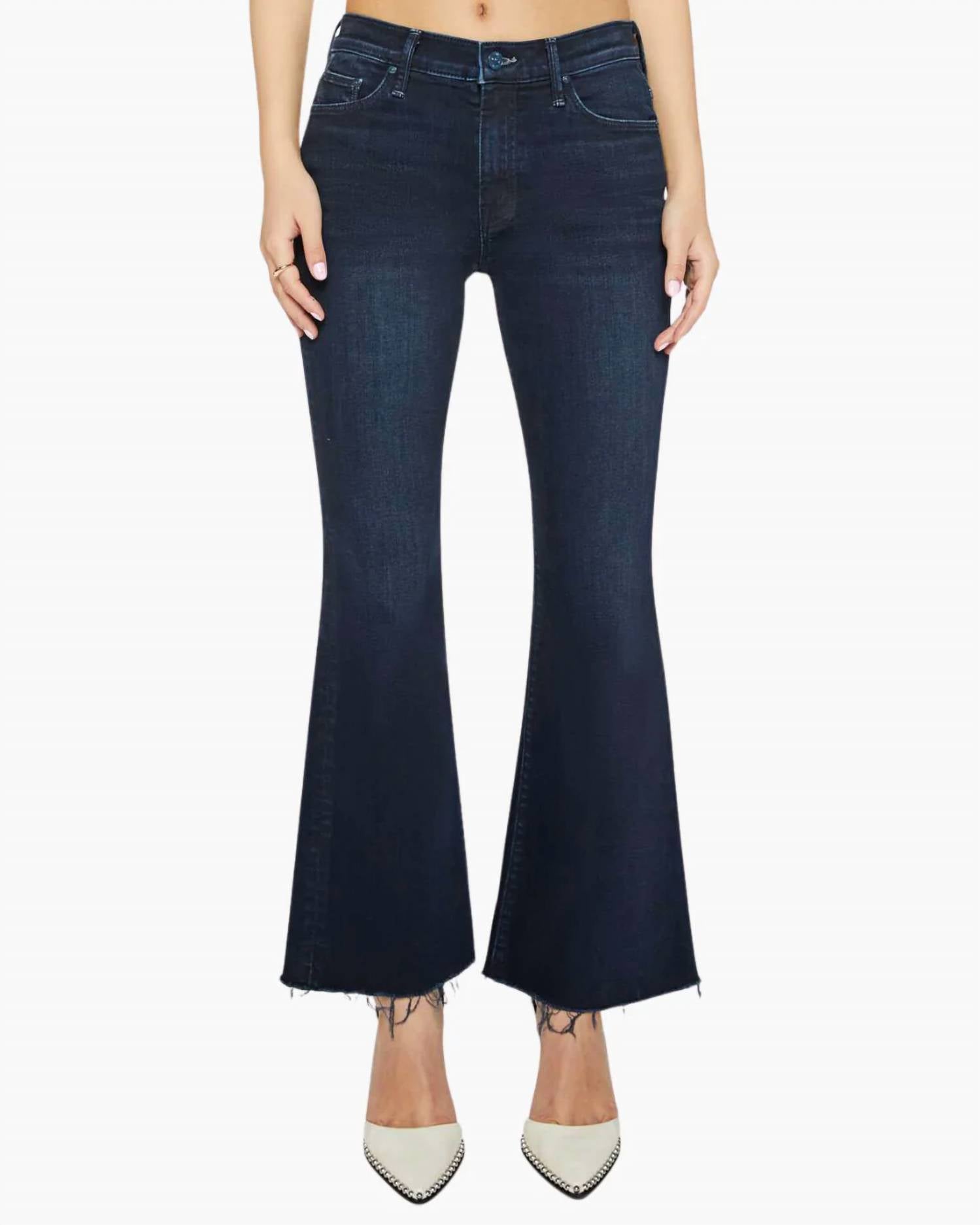 Mother - Lil Weekender Fray Flare Jeans