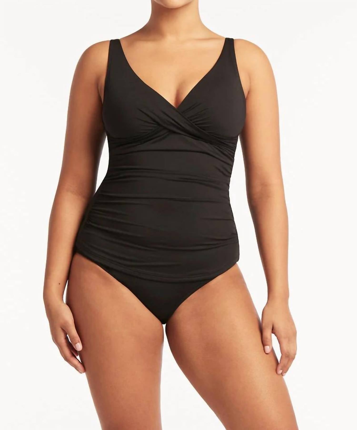 Sea Level Australia - Cross Front Tankini Top