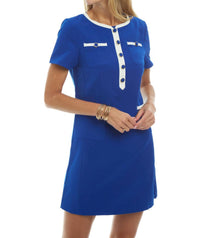 PATTY KIM Short Sleeve Coco Mini Dress in ultramarine - women's dress