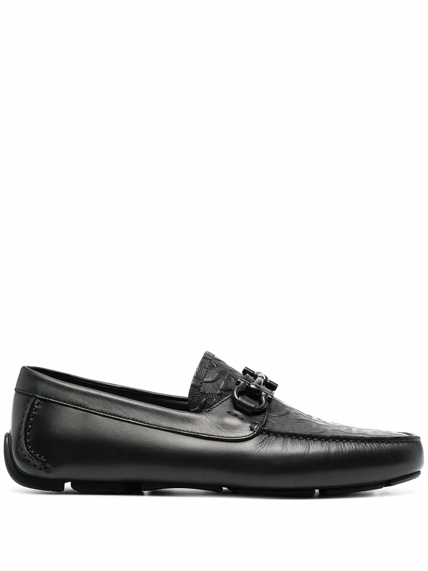 Salvatore Ferragamo - Men's Leather Gancini-logo Loafers