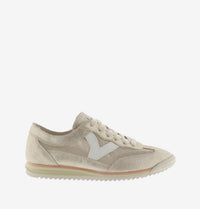 VICTORIA Women's Saturno Metallic Sneakers in platino - women's sneaker - detail view
