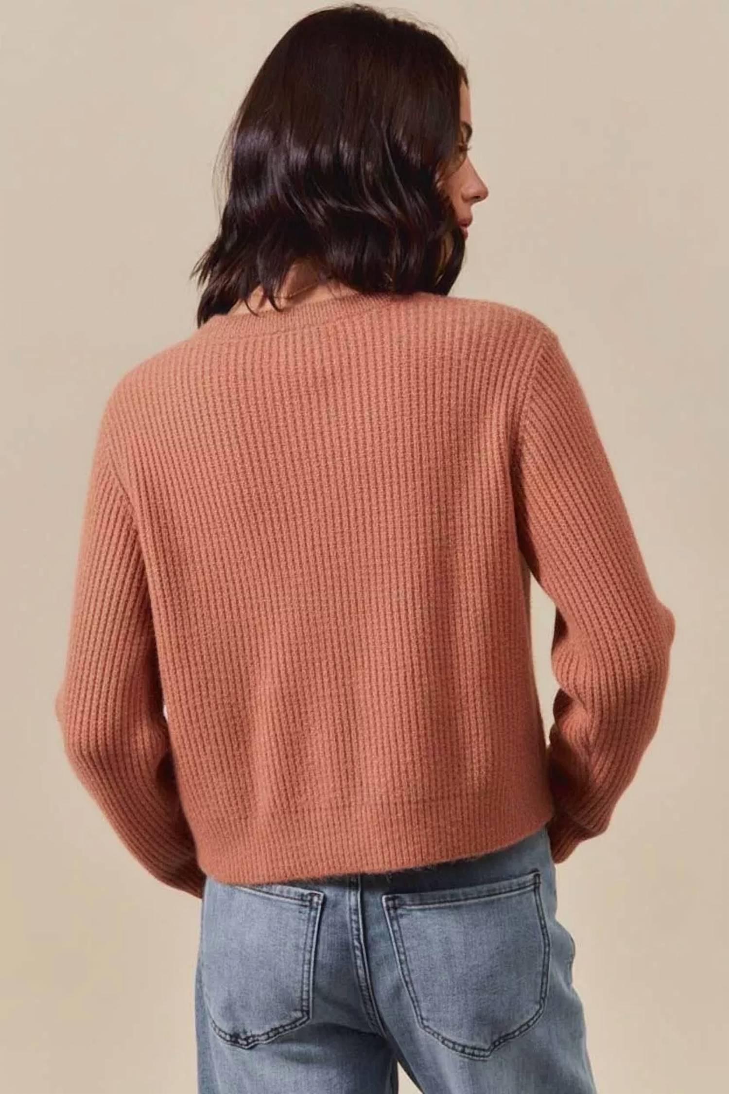 So Me - Plaid Bow Sweater