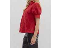 Entro - Maeva Floral Embroidered Top
