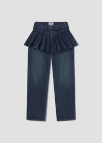 Agolde - Peplum Mid-rise Straight Leg Jeans