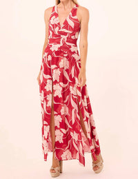 Misa Los Angeles Imogen Maxi Dress in cherry flora - women's dress
