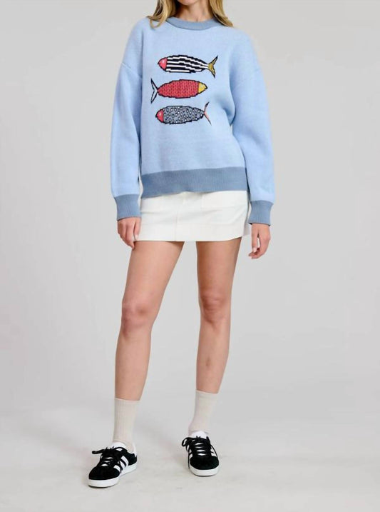Mint - Happy Sardines Sweater
