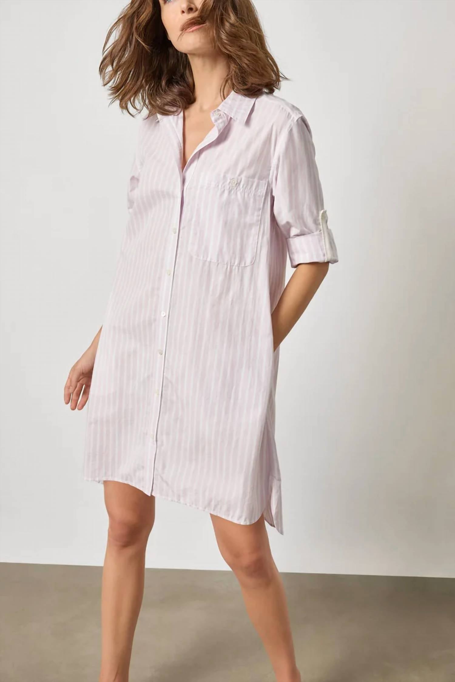 Lilla P - Stripe Collared Shirtdress