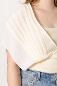 Sita Murt - Short Sleeves Pleated Top