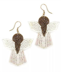 Viola - Women's Beaded Angel Earrings