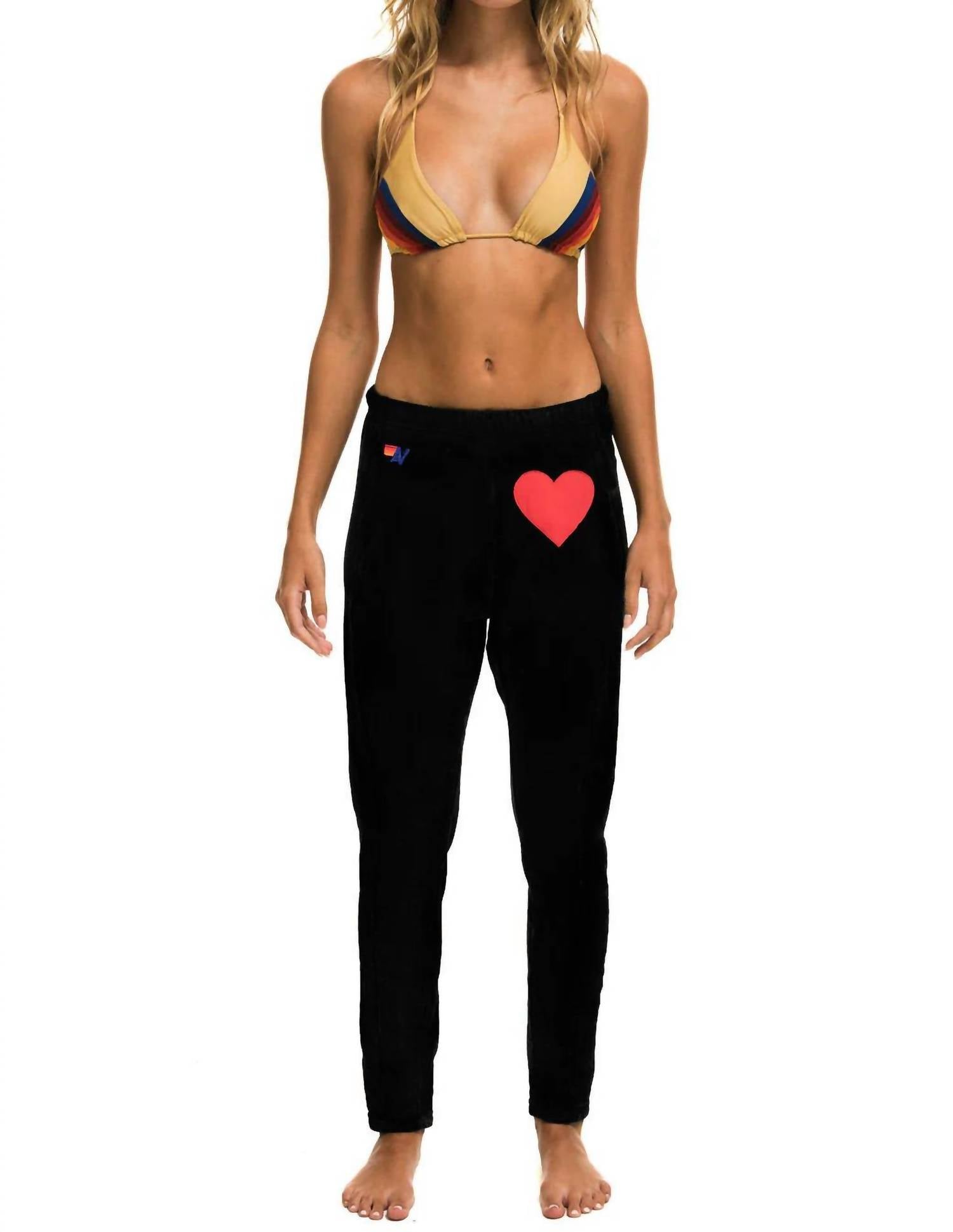 Aviator Nation - Heart Stitch Jogger Sweatpants
