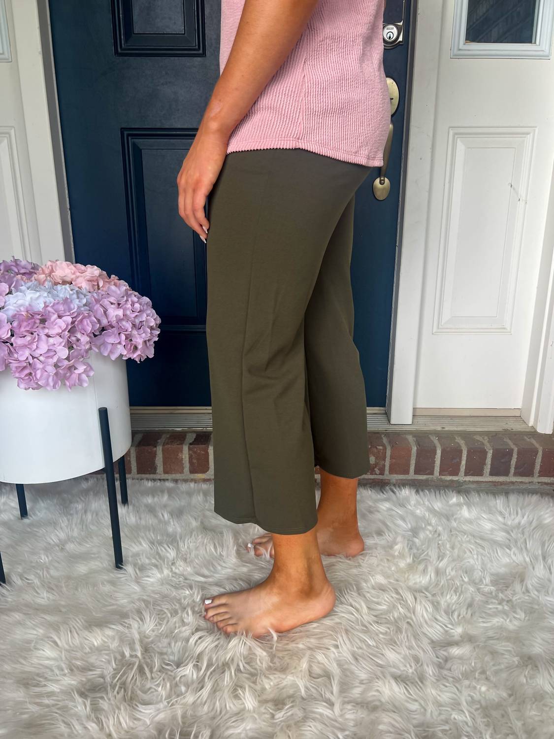 Heimish Usa - Lucy Wide Leg Stretchy Crop Pants