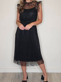 WISHLIST The Addison Midi Dress in black - women's dress - view 4