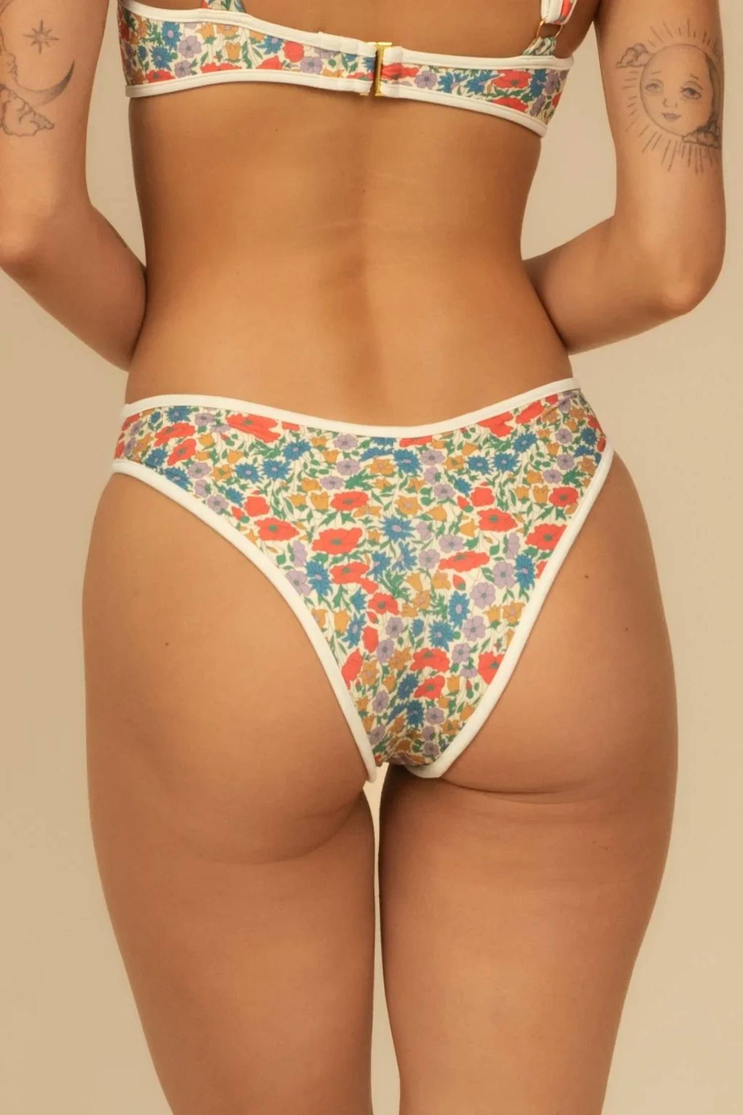 Montce - Women's Florencia Floral Lulu Binded Bikini Bottom