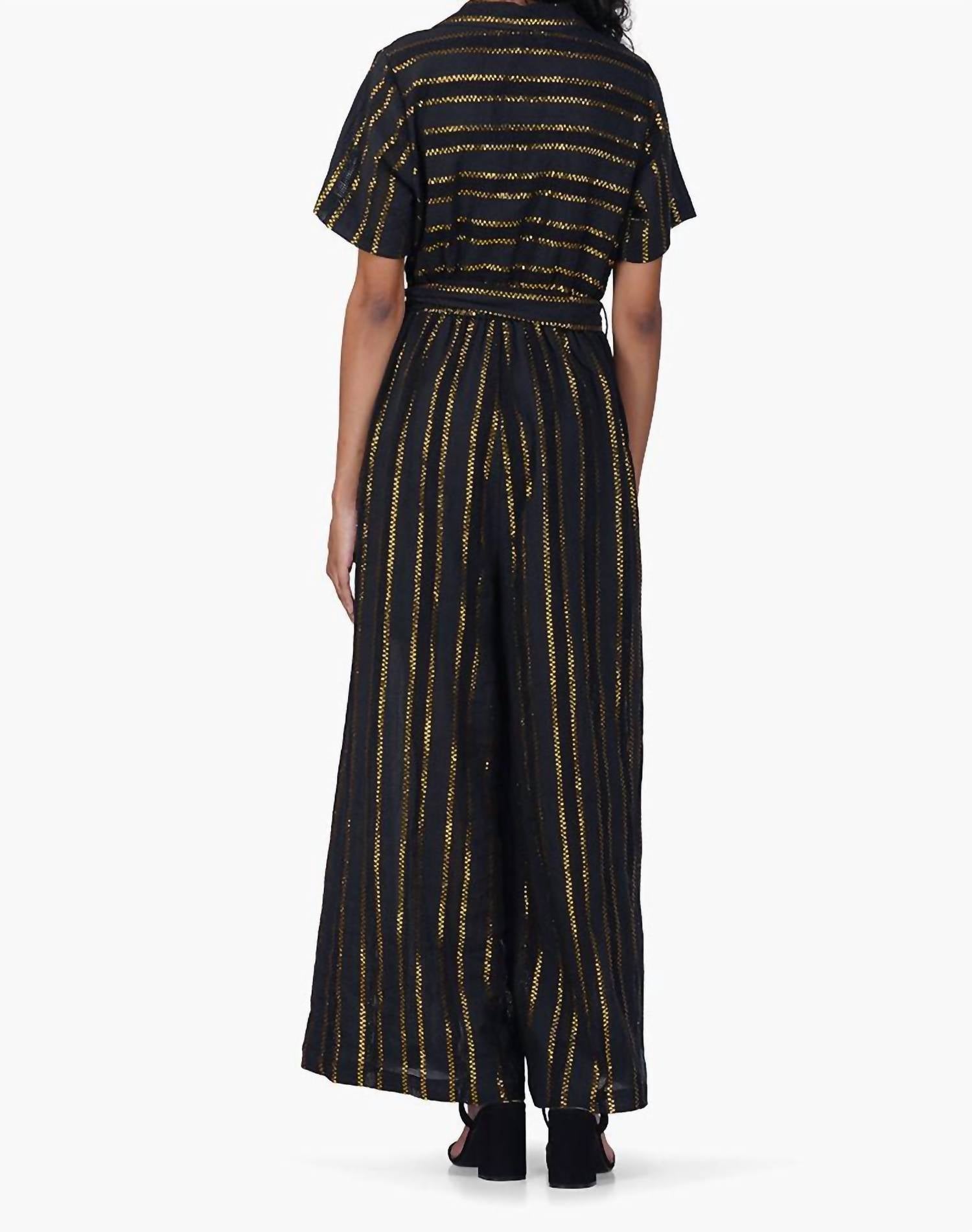 America & Beyond - Midnight Luxe Jumpsuit