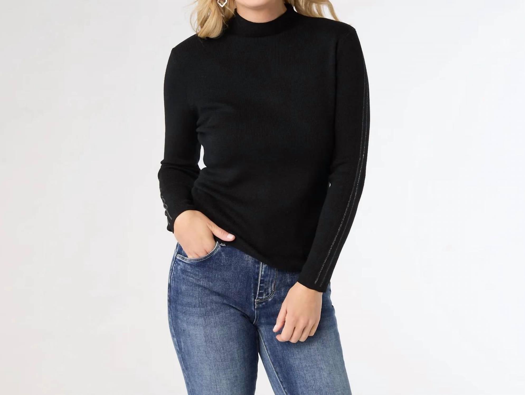 Coco + Carmen - Ataya Sweater with Sparkle Sleeve