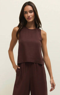 Z Supply - Sloane Linen Cropped Tank Top