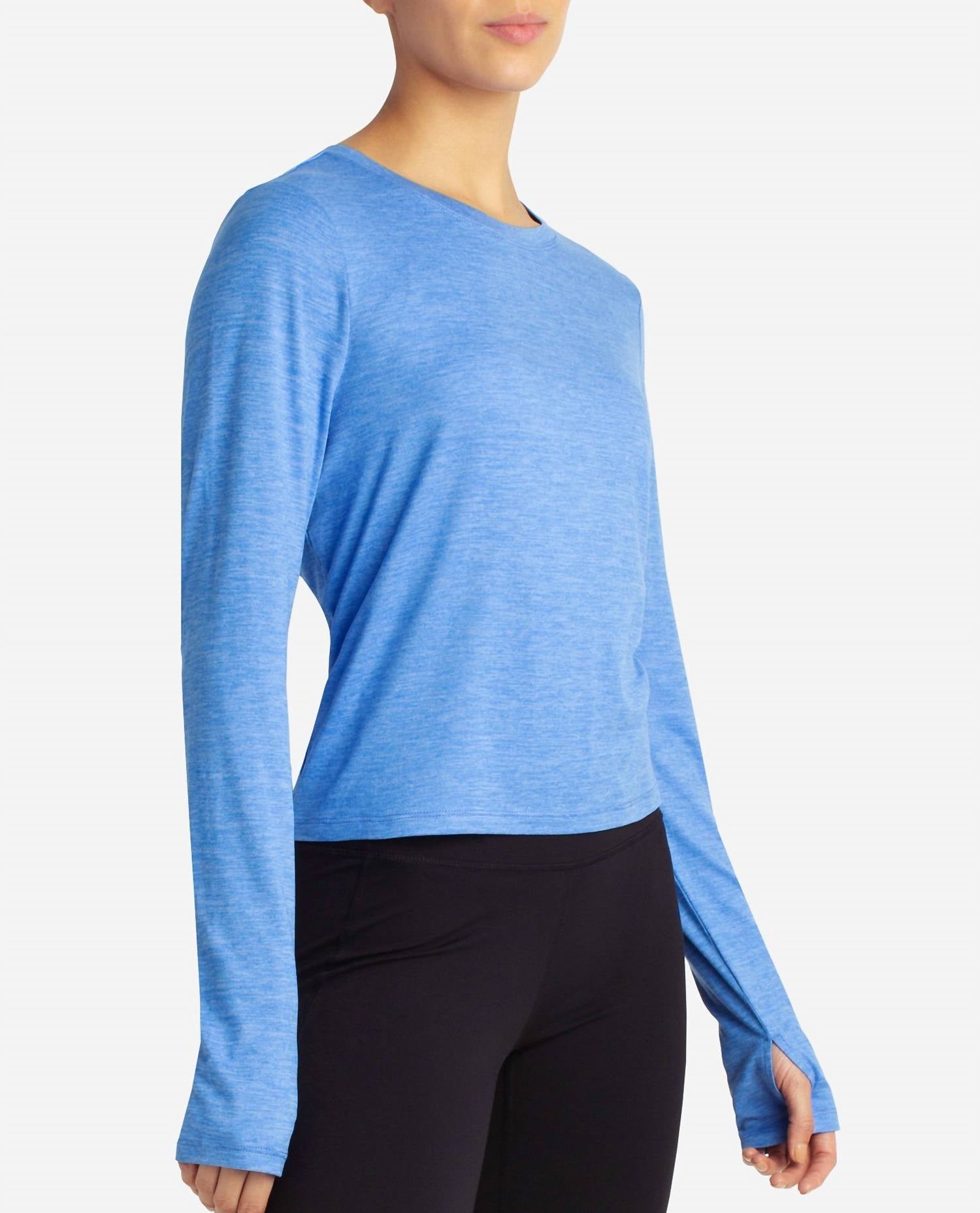 Danskin - Cutout Cropped Long Sleeve Tee