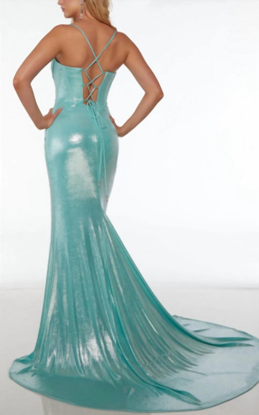 Alyce Paris - Metallic Corset Dress