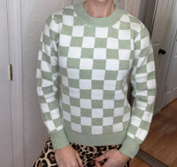 Michelle Mae - Chelsey Checkered Sweater