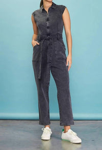 Skies Are Blue - Cap Sleeve Jumpsuit - Plus