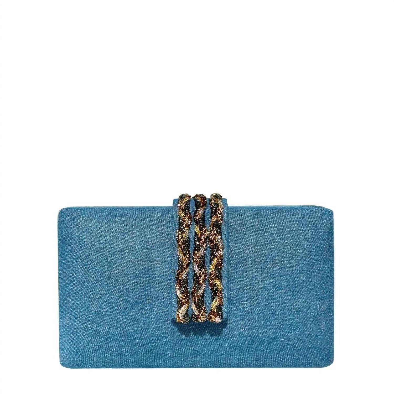 Simitri - Women's Braided Fringe Clutch