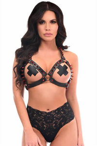 Daisy Corsets - Vegan Leather & Spikes Body Harness
